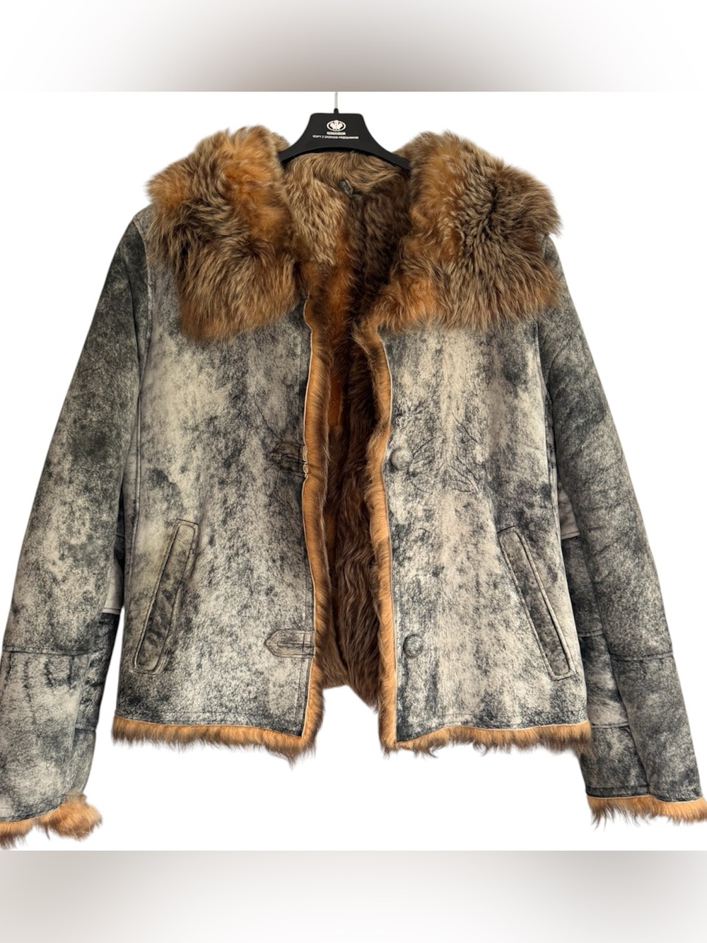 Womens Vintage Mountain Sheepskin Coat